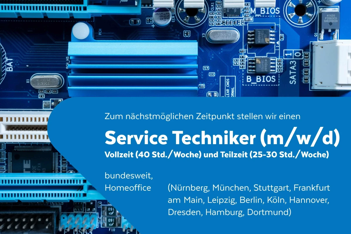 Stellenangebot: Service Techniker (m/w/d) im Außendienst